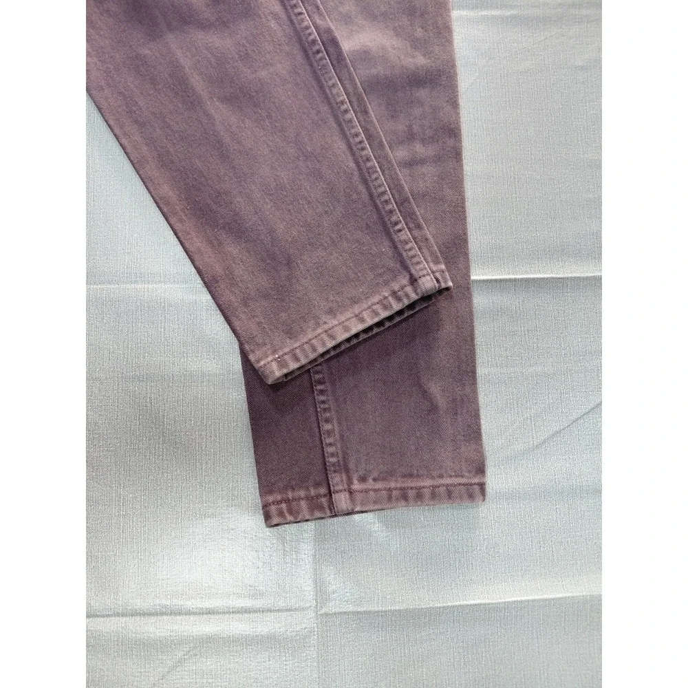 Vtg Wrangler for Women High Rise Tapered Leg Jeans 12x34‎ Purple Denim